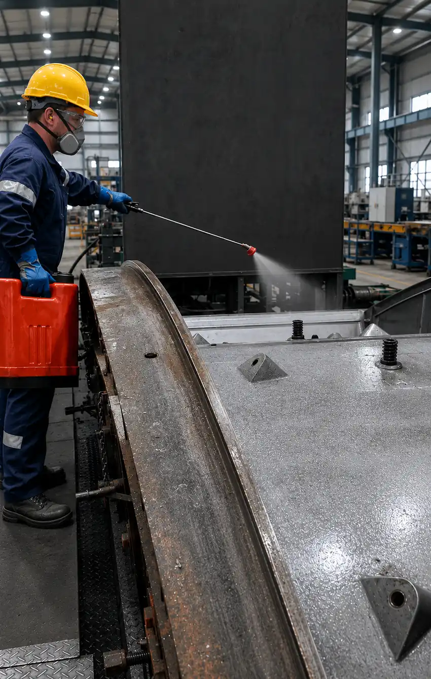 Construction product application and release agent use