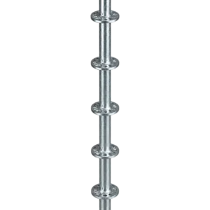 Hot-dip galvanized Ringlock Standard for modular scaffolding systems