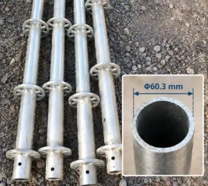 60 Series Ringlock scaffolding Standard with Φ60.3 mm outside diameter